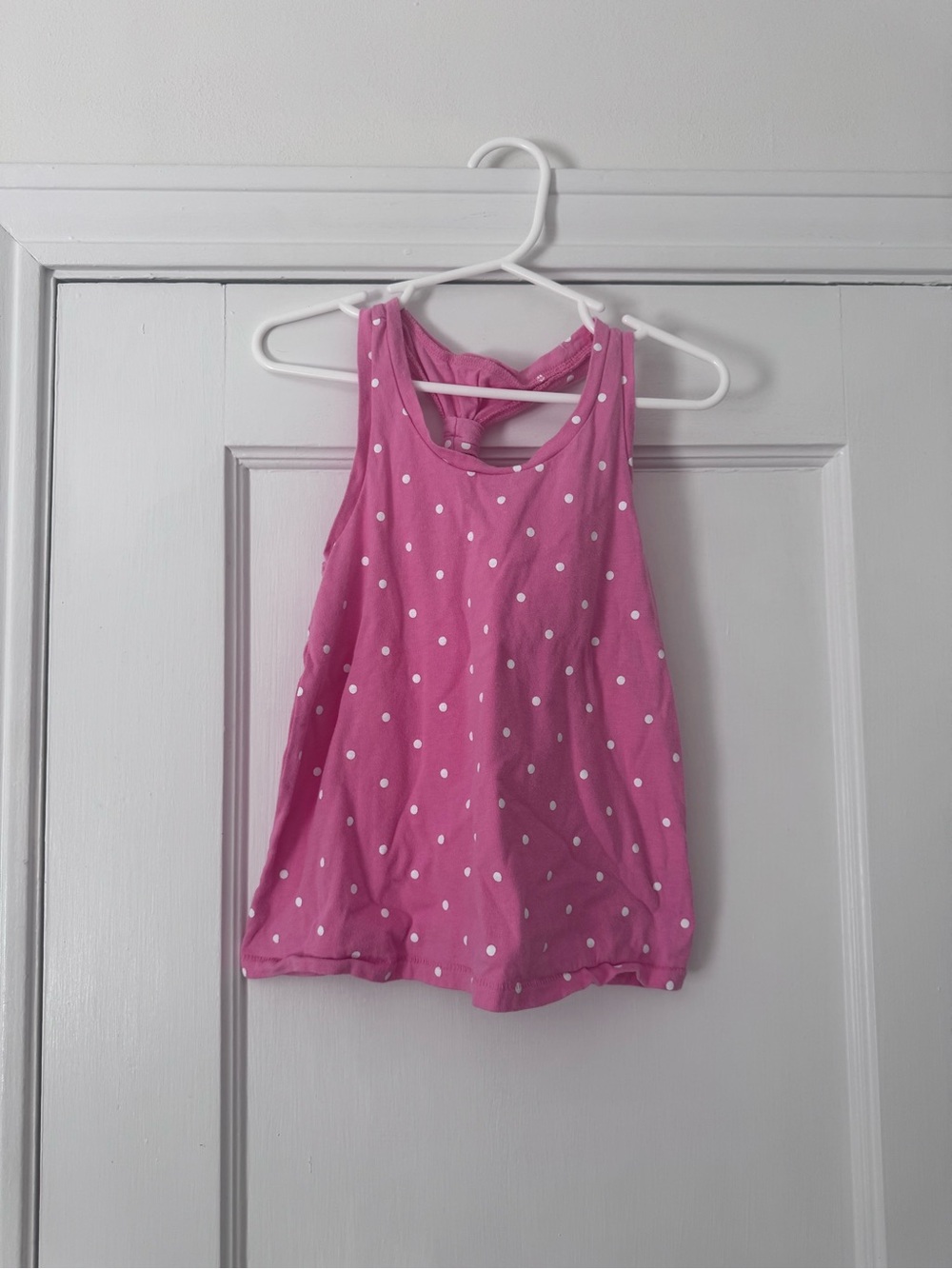 Old Navy Pink Polka Dot Racerback Tank